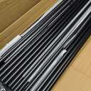 HYPERGIANT 105 Pack 36" Aluminum Deck Balusters, 3/ 4" Round Railing Spindles with Connectors and Screw, Hollow Metal Balusters for Railing, Black Stair Spindles