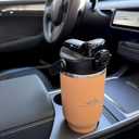 2 x Insulated Tumbler,34 oz Stainless Steel Water Bottle, BPA-Free, Double-Walled Vacuum, Flip Straw for Travel, Keeps Drinks Hot & Cold for 12 Hours,For Outdoors Car Gym Office (Peach)