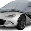16 Layers Car Cover for Sports Coupe Small Car Waterproof All Weather, Universal Fit Mazda Miata/MX-5, BMW Z3, Honda S2000, Chrysler Crossfire, Saturn Sky, Pontiac Solstice etc.