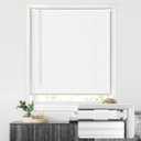 LazBlinds No Tools No Drill Cordless 1" Vinyl Mini Blinds, 100% Privacy S-Curve Blinds for Indoor Windows, Room Darkening Horizontal Window Blinds and Shades for Home, 29" W x 48" H, White