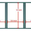 10 Pcs Green Menu Cover 8.5x14, 3 Page 6 View, Trifold, Crystal-Clear