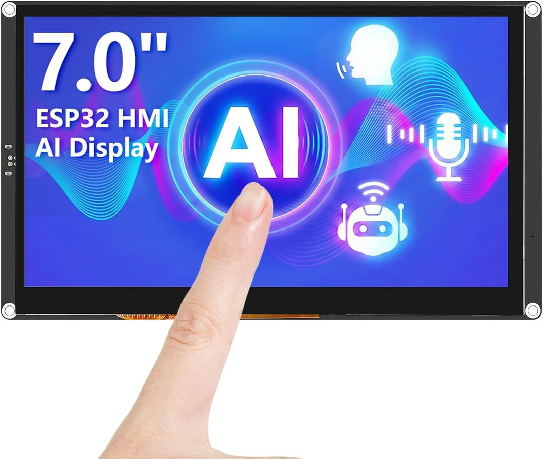 ELECROW ESP32 Display 800480, 7" HMI Advanced ESP32 IPS Touch Display, Support AI Speech Interaction, 32-Bit LX7 Dual-Core Processor, Up to 240MHz, Compatible with Arduino, ESP-IDF and LVGL