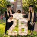Graduation Decorations 2026 Party Numbers: 4.5FT Graduation Decorations Class of 2026 - Large Marquee Numbers 26 for Kindergarten Preschool High School