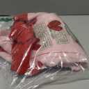 Saodimallsu Womens Oversized Heart Cardigan Color Block V Neck Button Long Sleeve Chunky Valentines Sweaters (Medium, Pink)