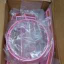 Front Grille Mesh Inserts & Headlight Cover for Jeep Wrangler JL JLU Sport & Sport S Only 2018-2023 Exterior Accessories Clip-in Grille Guard Cover Headlight Bezels Trim Ring (Pink 9PCS)