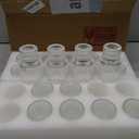 Romadedi Glass Candle Holder for Candlestick - 20 Pcs Clear Small Tapered Candle Holder Wedding Decor Table Centerpiece Bulk for Candle Sticks Christmas Party Living Room Dinner Advent