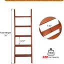 55in Wooden Bunk Ladder, Bunk Bed Ladder for Loft, Dorm, RV