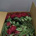 Hawesome 12PCS Artificial Flowers Fake Roses, Realistic Velvet Long Stem Red Roses Bouquet for Wedding Centerpiece Home Decor Party & Valentines (Wine)