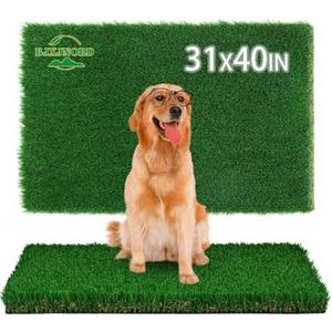 Artificial Grass for Dogs Potty,Dog Grass Pad, Fake Grass Pee Pads, Puppy Training Turf, Reusable Indoor Outdoor Grass Pad for Dogs Potty Training 31x40 in
