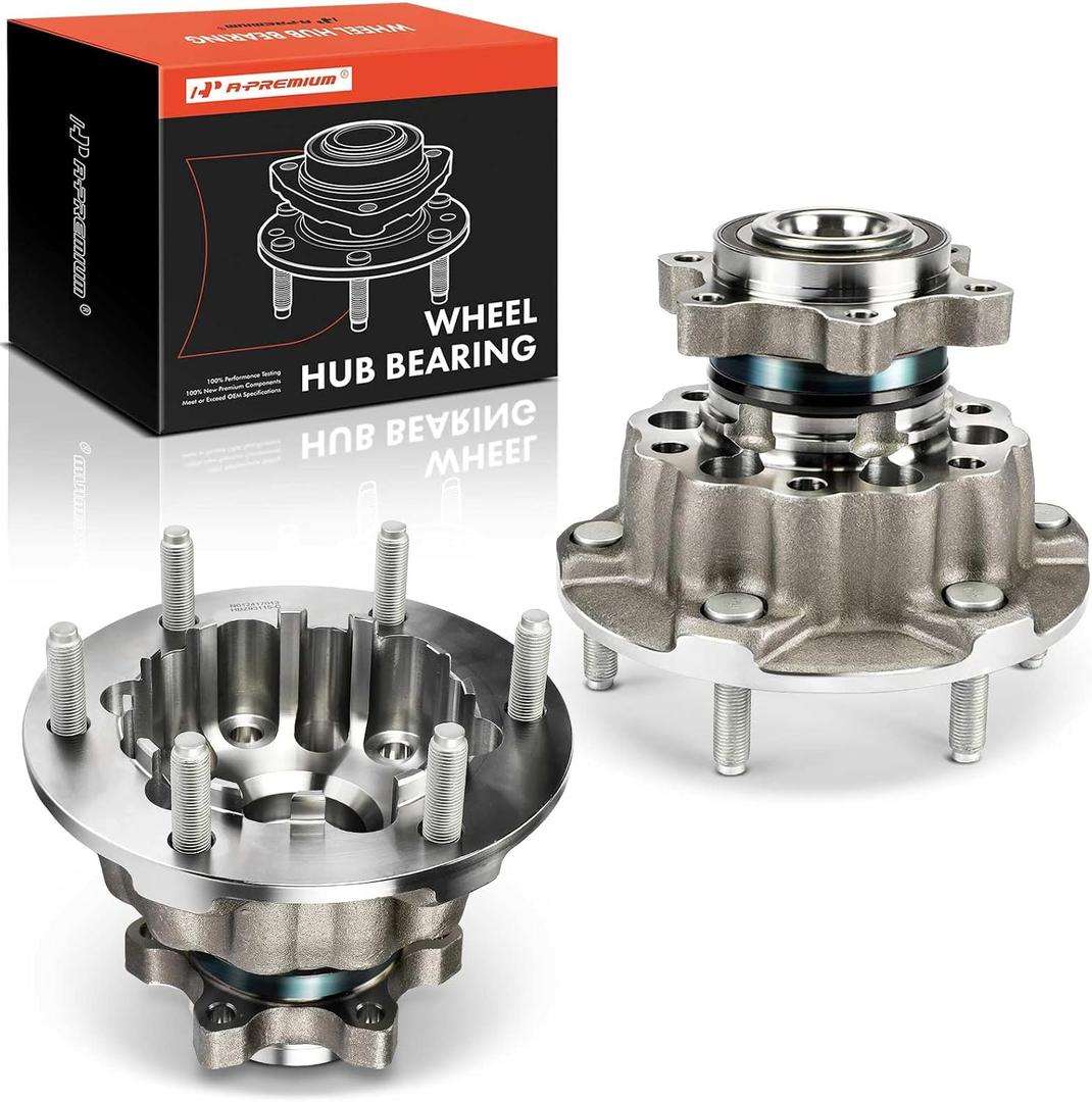 A-Premium 2 x Front Wheel Bearing and Hub Assembly with 6-Lug Compatible with Ford Transit-150, Transit-250, Transit-350, Transit-350 HD, 2020 2021 2022 2023, AWD