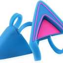 Glow in Dark Silicone Cat Kitty Ears Lovely Fluorescent Cat Ears Compatible for Bose/Razer/HyperX/Corsair/SteelSeries Arctis/Edifier Gaming Headphones (Blue)