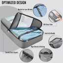 Veken 8 Set Packing Cubes for Travel Essentials, Suitcase Organizer Bags in 4 Sizes, Carry-On Luggage Accessories with Large Laundry & Hanging Toiletry Bag, Must-Have for Airplane, Road Trip & Camping (Dove Gray)