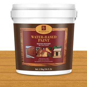 Light Natural Oak Advanced 5 Gallon Wood Sealant & Finish | Enhances Wood Grain | Flexible, Crack-Resistant Coat for Inside/Outside Terrace and Fence,Planting Boxes,Non-Toxic (EXP 10/07/2028)