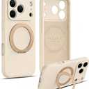 MCFANCE Stand Case for iPhone 17 Pro Max Silicone Case [Compatible with MagSafe] [Full Camera Protection] (6.9 inch 2025), Ring Kickstand Phone Cases for 17 Pro Max, Stand COCA