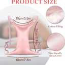 Cotton Breast Pillow for Chest Wrinkles Side Sleeper Anti-Wrinkle Support Bed Pillow with Adjustable Clasp Soft Beauty Pillow for Sleeping, Pink