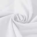 6 Pack Rectangle Tablecloth 60 x 120 Inches White Table Cloth Stain and Wrinkle Resistant Washable Polyester Fabric Table Cover for Party, Wedding and Banquet Decoration