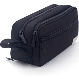 HVOMO Large Pencil Case High Capacity Holder Box Storage bag Desk Organizer Marker Pouch Pen For Middle School Office College Adult Girl and Boy(Black)