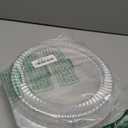 10" Plastic Disposable Pie Containers with Hinged Locking Lids | 5 Round Pie Keepers/Flan Cake Containers for Transport