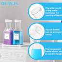 Laundry Detergent Dispenser Set with 3 Reusable Refillable Bottles, Pouring Spoon & Custom Labels – Aesthetic Laundry Organizer for a Calm, Stylish and Functional Everyday Routine