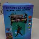 Make Your Own Sports Night Light Lantern Jar Arts & Crafts For Boys And Girls, Football, Soccer, Basketball, Tennis & Baseball Gifts For Kids, DIY Art Kit Age 4 5 6 7 8-12, Best Kids Birthday Present