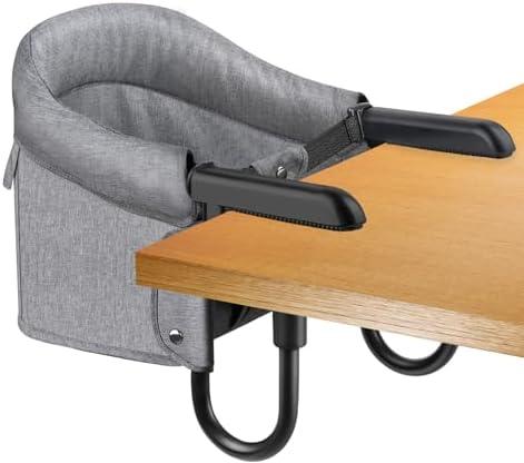 Hook On High Chair, Attach to Fast Table Chair,Clip on High Chairs to Table,Foldable Storage Feeding Baby Seat for Baby Toddler Home and Travel,Lightweight Space-Saving Design,Portable High Chairs