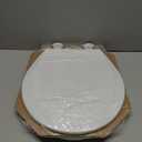 BEMIS 500EC 390 Toilet Seat with Easy Clean & Change Hinges, 1 Pack Round, Cotton White