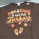 Thanksgiving Roasting A Little Turkey Pregnancy Women Men Premium T-Shirt XL, Brown