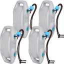 Boat Fenders Easy to Install Bumper for Docking Ideal Fender for Pontoon, Bass, Jet Ski and Fishing Boats (Light Gray)