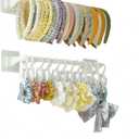2 Pcs Headband Holder,Wall-Mounted Scrunchie Holder and Hair Tie Organizer,Punch-Free Sticky Headband Holder Organizer, Headband Storage Racks And Display Racks For Girls Or Women