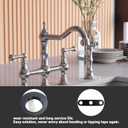 1PC Faucet Stabilization Plate Compatible with Delta RP37490 Victorian Sink - 3 Hole Under Sink Faucet Bracket