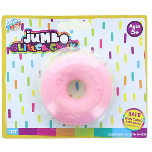Anker Play Jumbo Shaped Glitter Sidewalk Chalk , Butterfly and Pink Donut