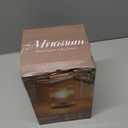 Mirasium Battery Operated Lamp, Cordless Table Lamp with Timer, Desk Bedside Lamps with LED Warm Light, Glass Small Table Lamp for Bedroom, Bathroom, Living Room, Home Decor - Amber