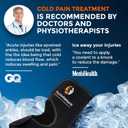 PhysioNatural Foot & Ankle Ice Wrap with 2 Cold Gel Packs  Great for Sprained Ankle, Achilles Tendon Injuries, Plantar Fasciitis, Bursitis & Sore Feet  Cold Therapy Pain Relief (XS-XL)