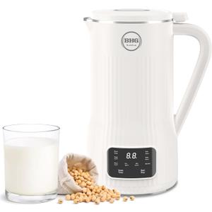 Nut Milk Maker Machine 20oz  Upgraded 10-Blade Almond, Soy & Oat Milk Maker, Plant-Based Dairy-Free Beverage Maker with Auto-Clean, Timer, Keep Warm, Boil & Cold Drink Functions  White