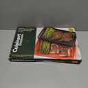 Cuisinart Grilling Prep & Serve Trays, 17x10.5 inch BBQ Tray Safe for Food Handling, 2 Dishwasher Safe Nesting Trays Black & Red, Perfect Grilling Accessories for Cooked & Raw Meat, Fits 6 Burgers