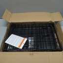 Amazon Basics Durable, Foldable Metal Wire Dog Crate with Tray, Single Door, 18 x 12.4 x 15 in, Black