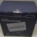 Hot & Iced Coffee Maker with Bold Setting, Single Serve Coffee Maker for K Cup and Grounds, 6-14 Oz Brew Sizes, 50 Oz Removable Water Tank, One Cup Coffee Machine with Reusable Filter, Black