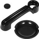 E-cowlboy Door Handle Cover Inserts+Tailgate Handle Cover+Recess Guard for 2007-2018 Jeep Wrangler JK JKU Sports Sahara Freedom Rubicon Unlimited Exterior Accessories (Black 15PCS)