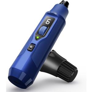 7-Speed Dog Nail Grinder with LED Light Ultra Quiet Electric Pet Nail Trimmer for Large Dogs & Cats Professional Grooming Tool with Dust Collector, One-Hand Speed Control & Instant Stop Safety