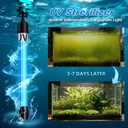 300GPH Aquarium Filter, UV Sterilizer for Aquarium for 45-120 Gallon, Submersible Pump Filter for Green Water Algae Clean, Ultra-Silent Green Killing Machine with Fish Tank & Turtle Tank Deodorization