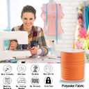 Bias Tape Double Fold 1/2 inch, Double Fold Bias Binding Tape 55 Yards (Orange) and 4 Pieces Sewing Fabric Chalks for Crafts, Sewing, Seaming, Hemming, Piping, Quilting.