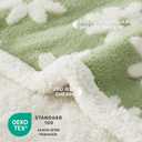 LE SURE Waterproof Blanket for Bed Cute Cozy 3D Jacquard, King（86"x108"）
Dog Blankets for Large Dogs, Pet Aesthetic Gift, Warm Soft Sherpa Throw, Reversible Couch Protector, Flower Garden Green