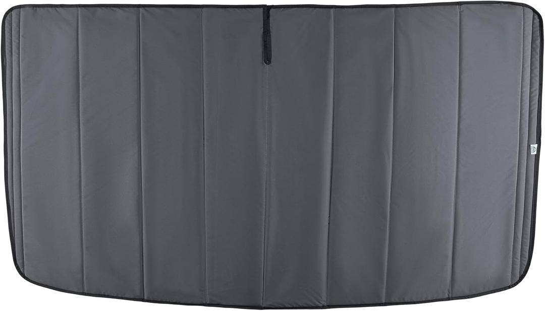 Insulated Windshield Window Cover for 2014-2025 RAM Promaster Van, Blackout Stealth Camping Window Sun Shade- Dark Gray (Front Windshield)