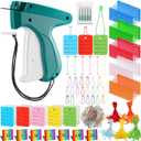 Chumia 3576 Pcs Stitch Tag Gun for Clothes, Quick Clothing Fixer, Tagging Gun with 3000 Barbs, 5 Needles and 100 Price Tags, Sewing Kit for Retail Stores, Garage Yard Sales(Colorful)