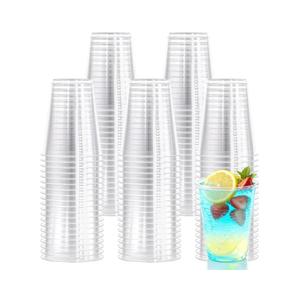 9 oz Plastic Cups,504 pack-Clear Disposable Drinking Cups, Water Cups for Cold beverages，Plastic Clear Cups for Party, Graduation, Travel, Holiday, Events, Birthday