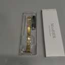 MioHHR Slim Metal Band Compatible with Apple Watch Band 42mm(Series 11 10) 41mm(Series 9 8 7) 40mm(Series 6 5 4 SE3/2/1) 38mm(Series 3 2 1),Stainless Steel iWatch Bands for Women,Gold