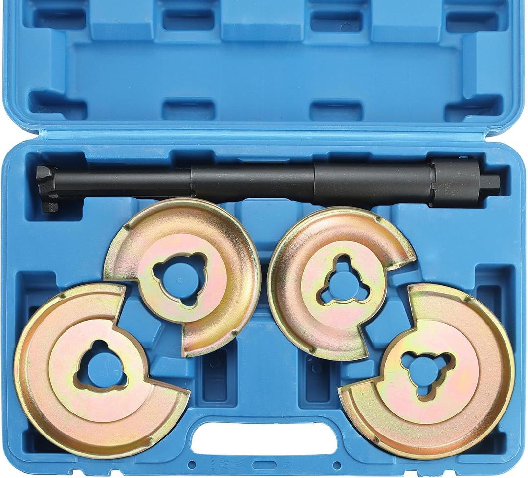 ATPEAM Suspension Coil Spring Compressor Telescopic Repair Tools 5 Pcs Front Rear Suspension Tool Compatible for Mercedes Benz Cadmium Plated