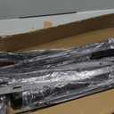 Aetyord Towel Racks for Bathroom Over The Door Towel Racks Towel Storage Organizer with Metal Shelf Basket for Bathroom Rv Camper (7-Tier Black with Wood Plank)