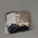 HAVE A TREE 3-6 Pack Women's Slouchy Crew Socks - White Cushioned Scrunch Boot Socks Size 5-11