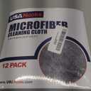 USANOOKS Microfiber Cleaning Cloth Grey - 12 Pcs (12.5"x12.5") - High Performance - 1200 Washes, Ultra Absorbent Microfiber Towel Weave Grime & Liquid for Streak-Free Mirror Shine - Car Washing Cloth (Gray)